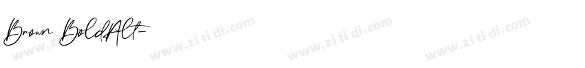 Brown BoldAlt字体转换